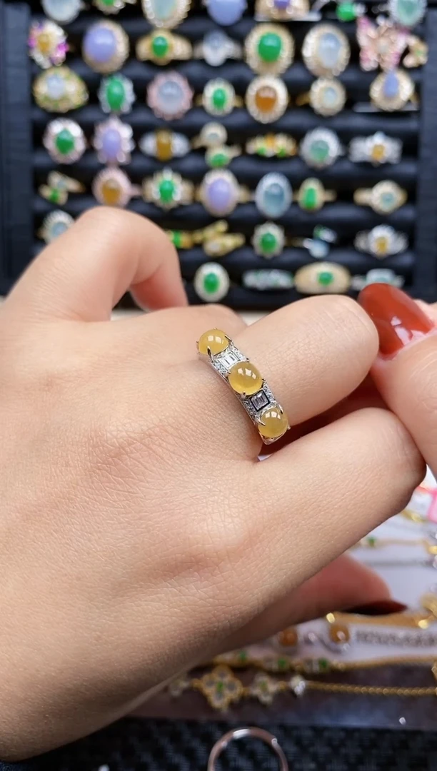 银S925镶嵌戒指翡翠45