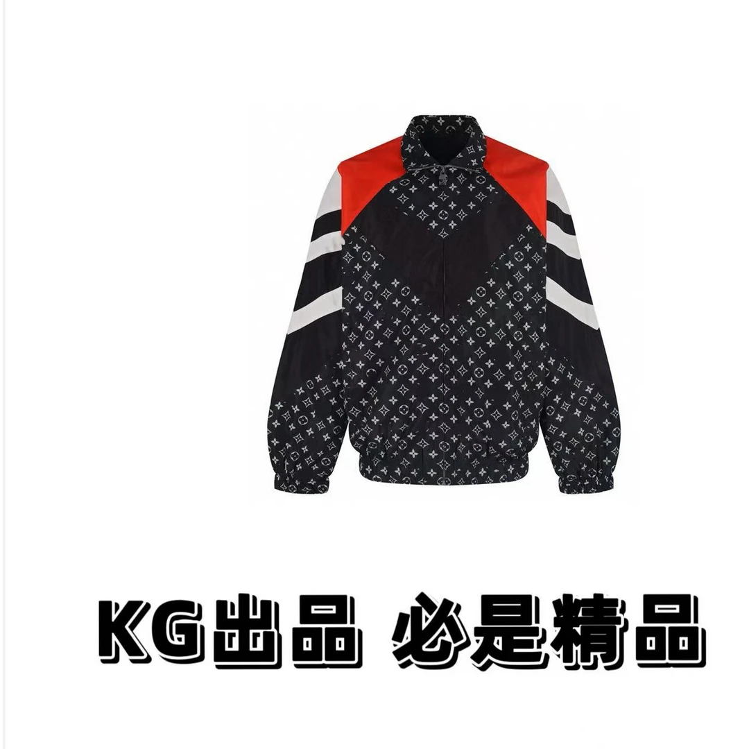 kg出品（男女同款）老花联名拼色满印夹克外套