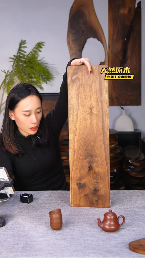 木北美黑胡桃原木.干裂疤结不属于商品质量问题完美主义者慎拍