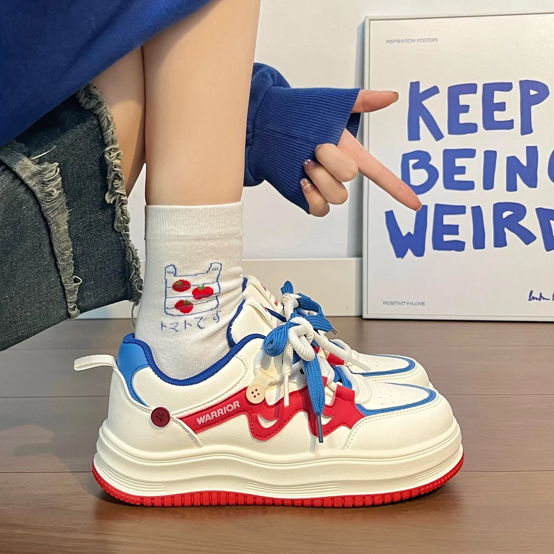 回力鞋子女款秋季2025新款百搭爆款休闲板鞋厚底小众原创小白鞋潮
