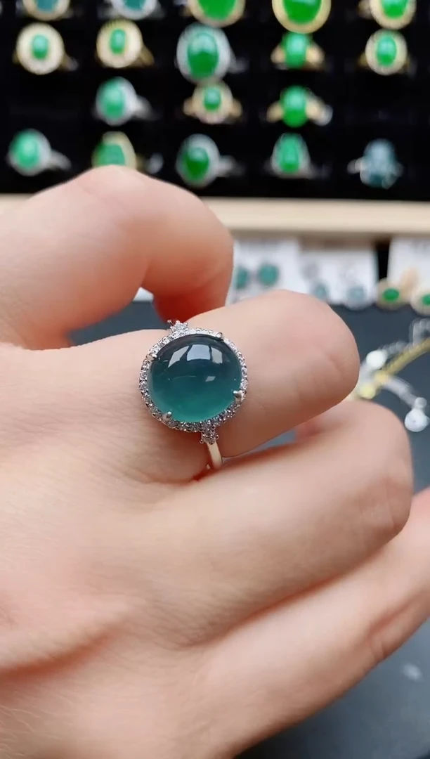 【闪购商品】翡翠戒指银S925镶嵌121212