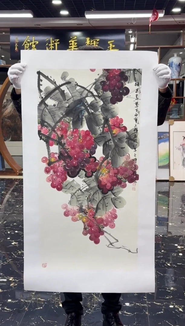 国画国画绘画山水花鸟