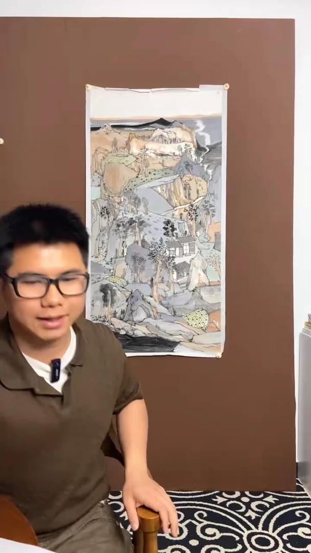 横款恒远辛子绪水墨画