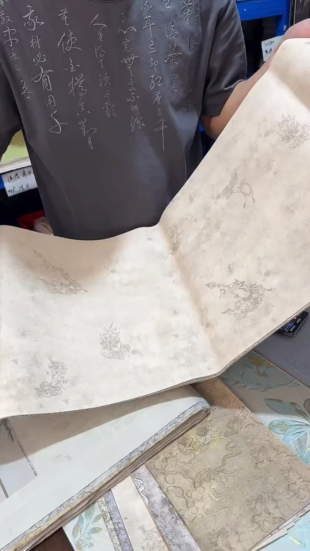 桃***花敦煌壁画四尺对开25张1包