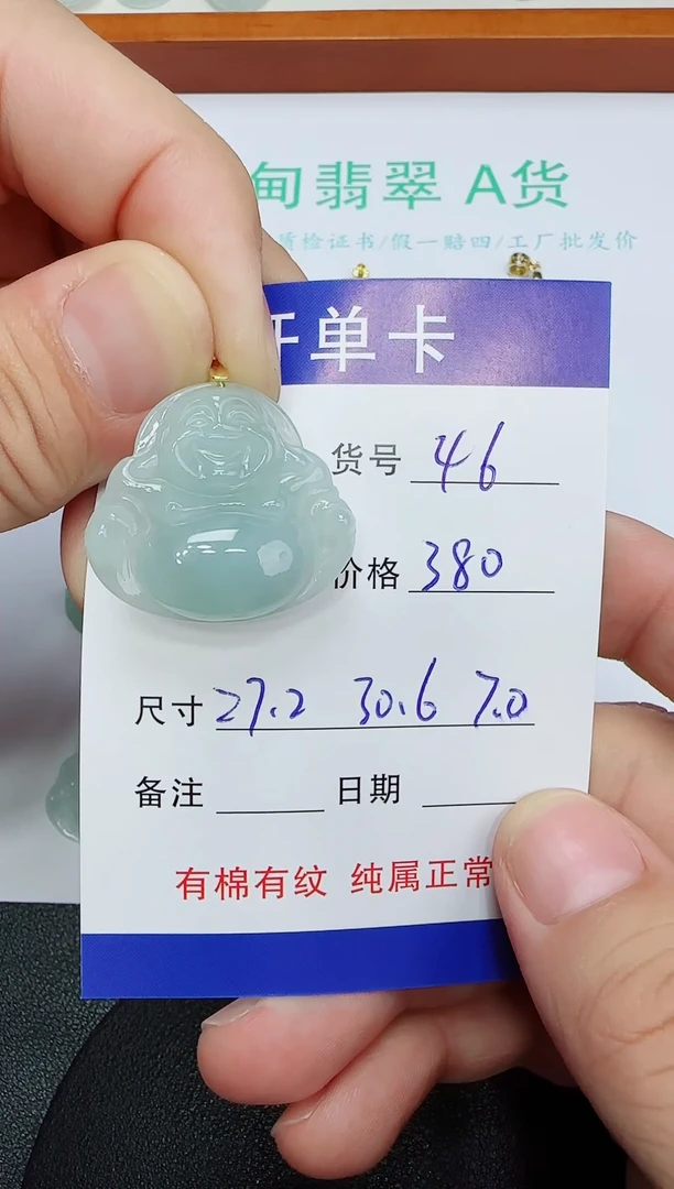 吊坠(赠链)未镶嵌翡翠46