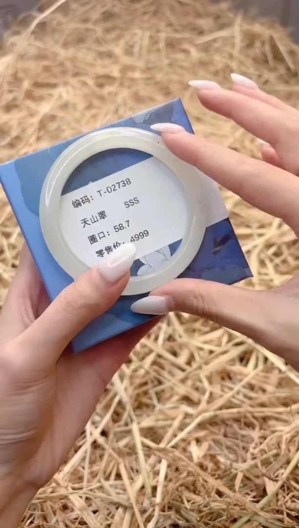 未镶嵌手镯石英质玉02738