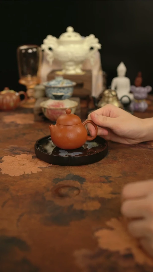 摩吉陶陶闪拍链接 文旦紫砂茶壶