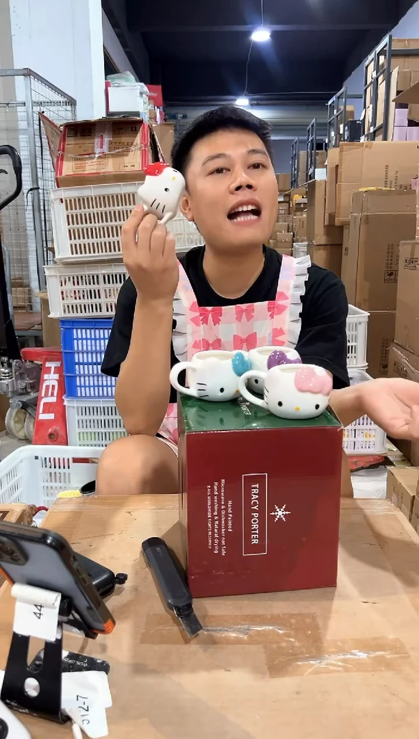 瓷片kkkt一口杯 4件套