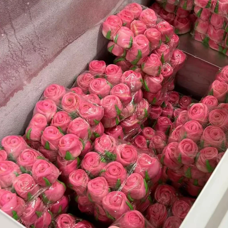 【加热即食】玫瑰花馒头发酵老面新鲜蓬松鲜花农家手工家庭装香甜