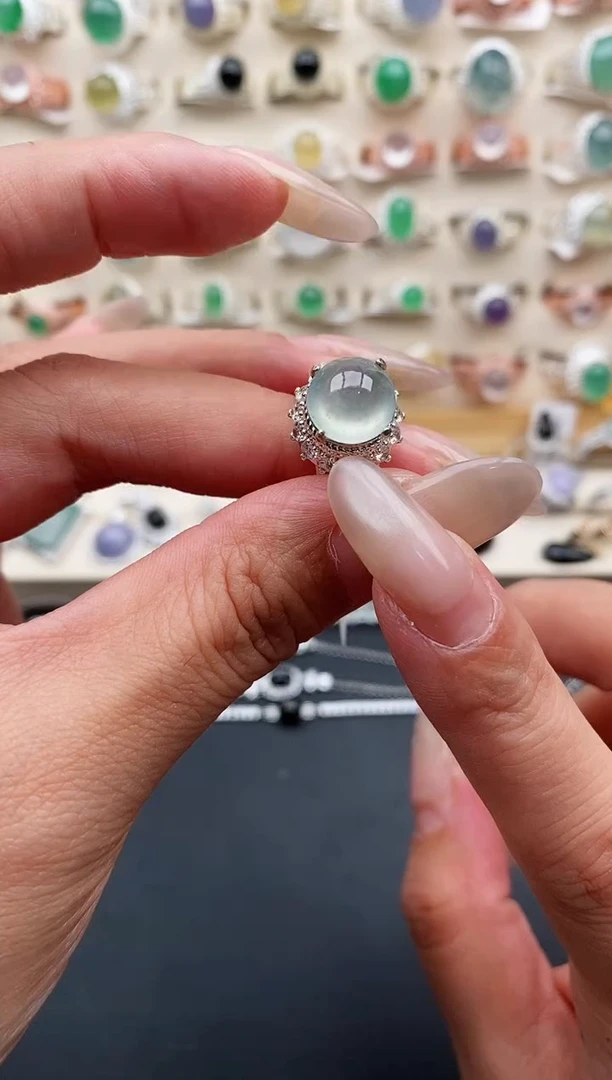 未镶嵌戒指翡翠缅甸天然A货翡翠33  2-5