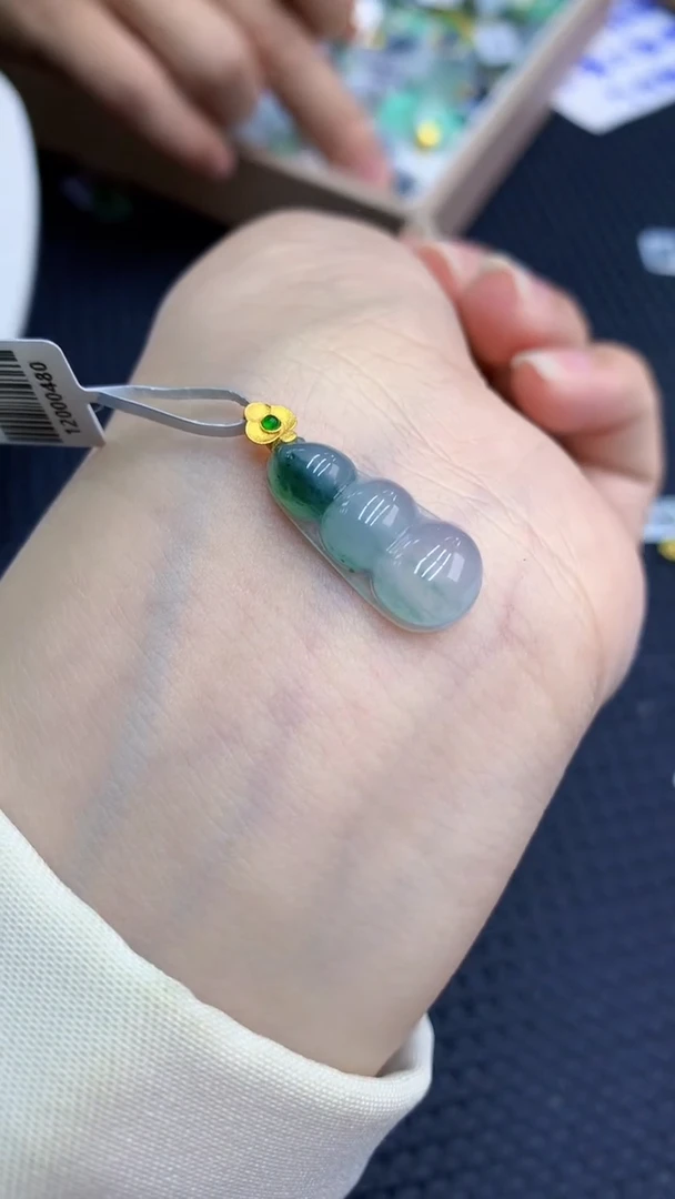 【闪购商品】翡翠颈饰18K金镶嵌            8