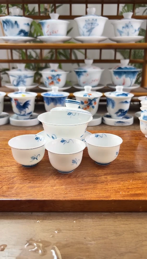 微瑕玉兰110ml三才+美人杯3个