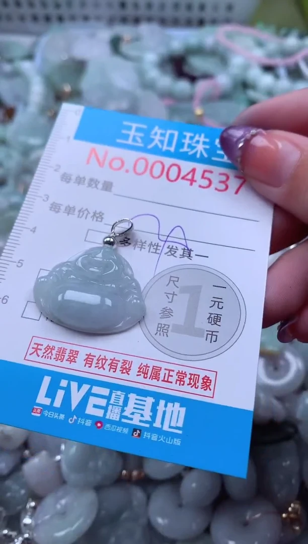 翡翠未镶嵌吊坠(不含链)4537
