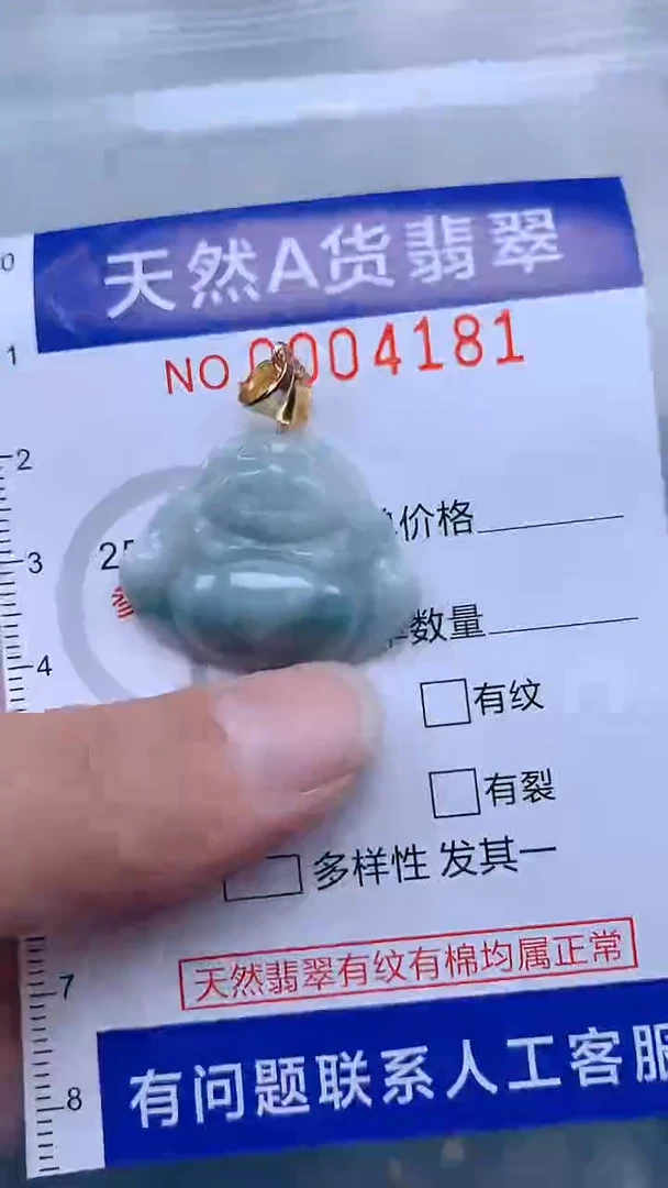 翡翠未镶嵌吊坠(不含链)1