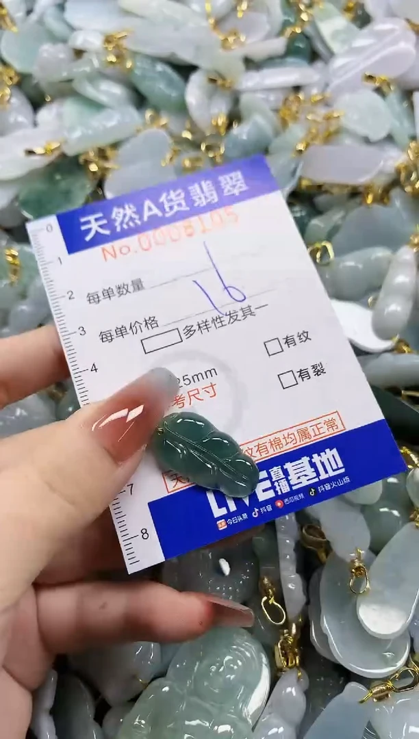 颈饰未镶嵌翡翠天然A货翡翠1