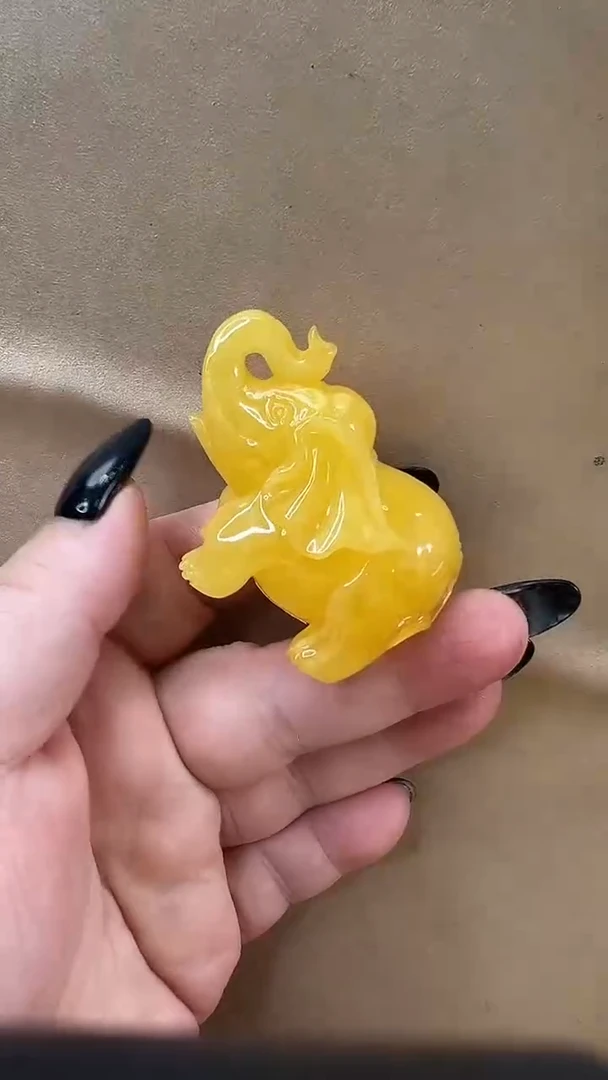 琥珀颈饰未镶嵌吊坠