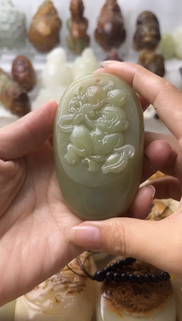 石材方解石棉纹正常不退换猴