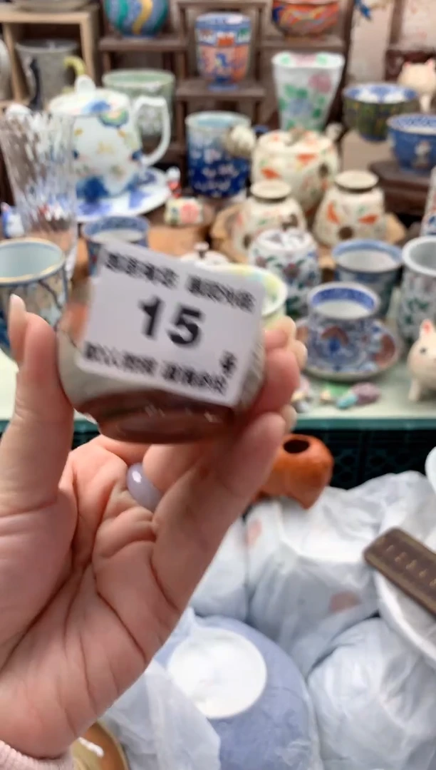 瓷片青*15号九姑娘工艺品瓷器