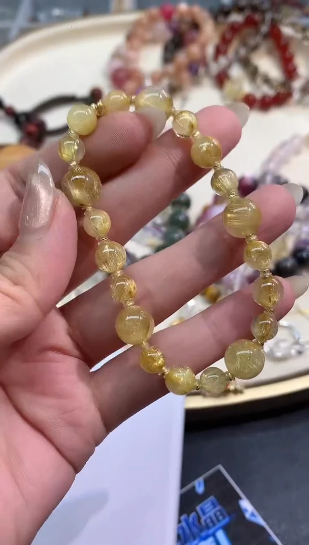 18K金镶嵌手串水晶E264|1680