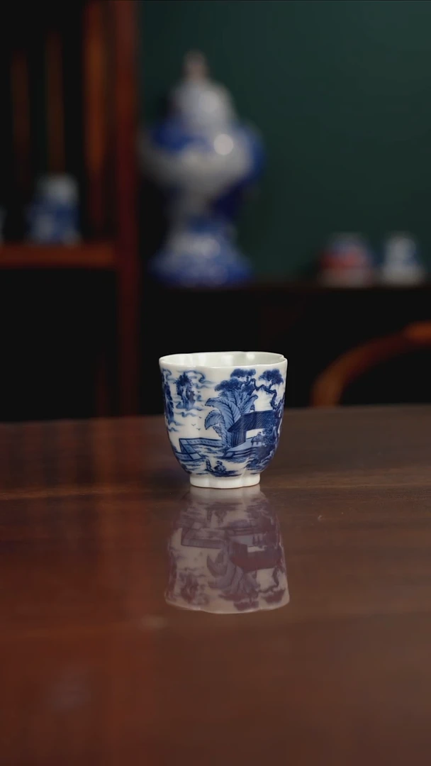 景琳藏 品茶图杯