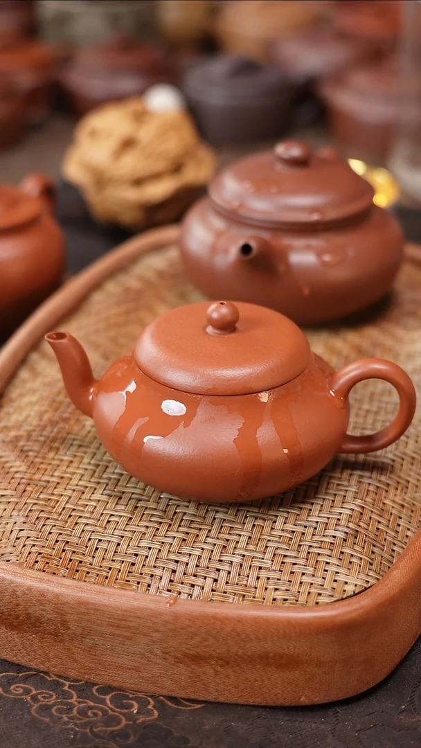 茶壶紫砂流***8全手朱泥君德