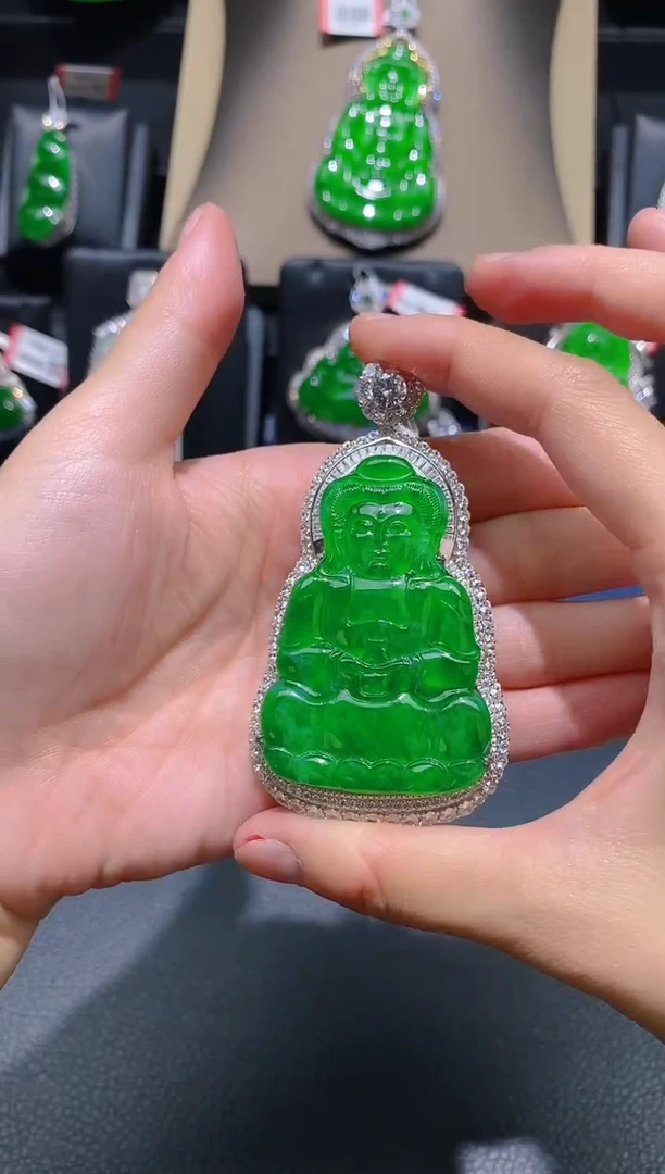 【闪购商品】翡翠颈饰未镶嵌天然A货翡翠k13