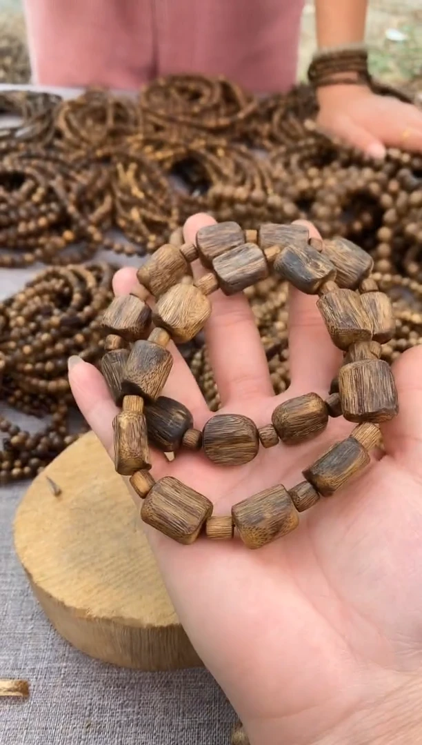 【闪购商品】沉香手串海南随型桶隔珠单圈棋楠手串多样性发一