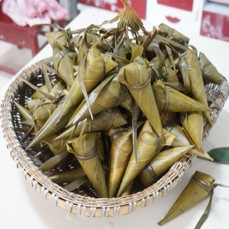 湖北特产端午节清水原味白米粽子手工新鲜糯米白水粽迷你小粽子