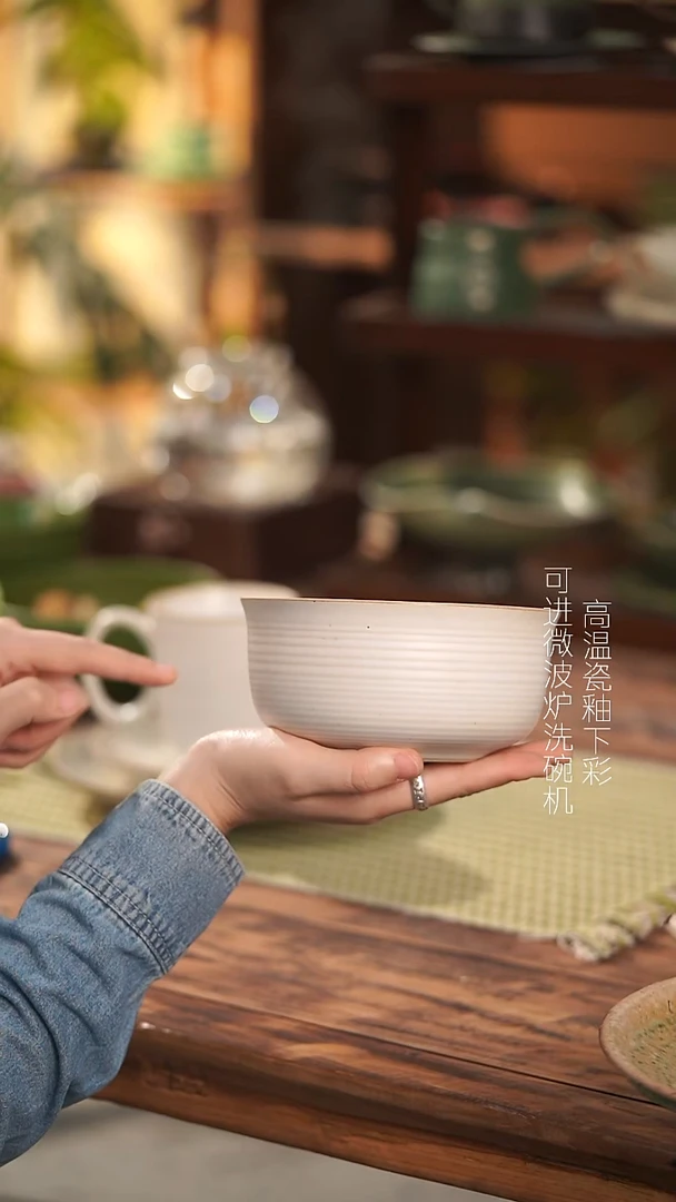 摆件陶景德镇手作餐具@@