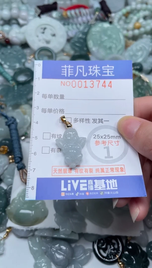 颈饰未镶嵌翡翠13744