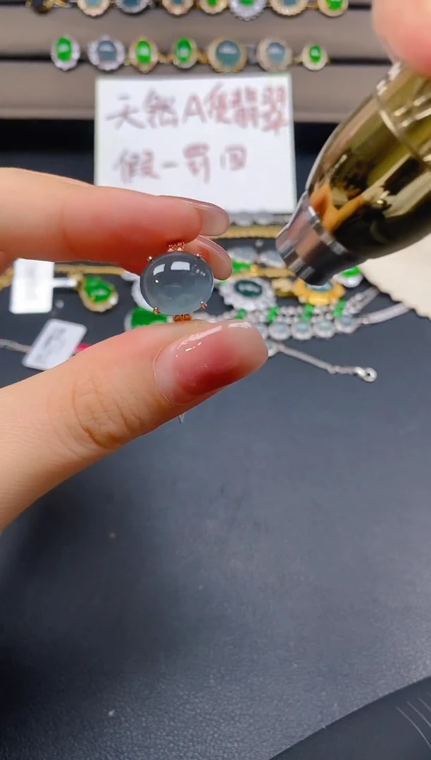 翡翠戒指银S925镶嵌53