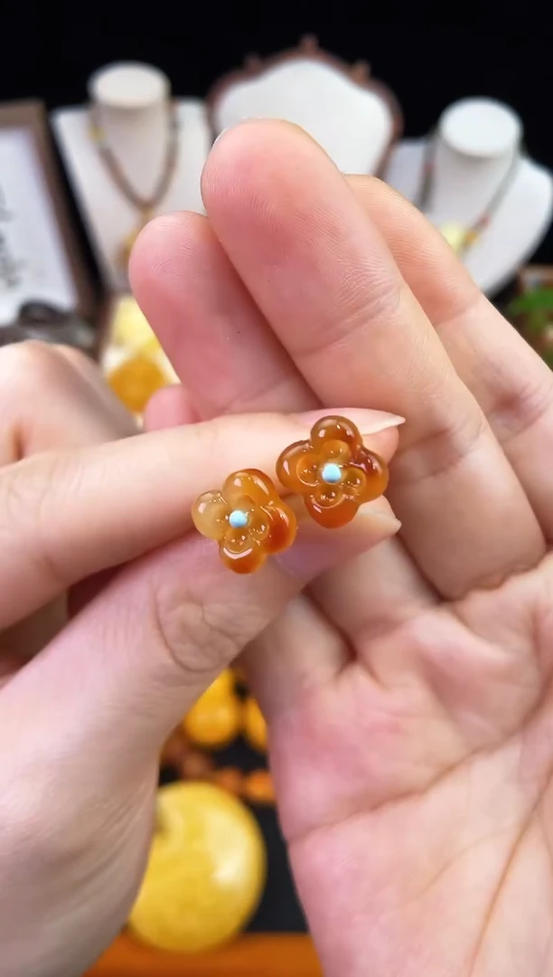 琥珀未镶嵌珠宝奇石柒月