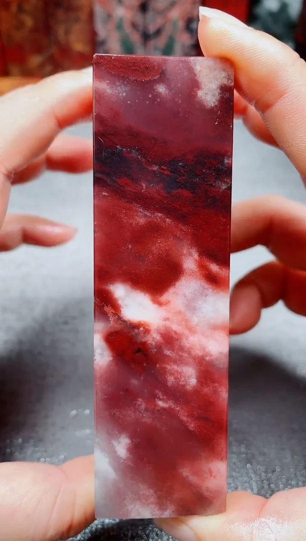 玉桂林鸡血玉素章--18