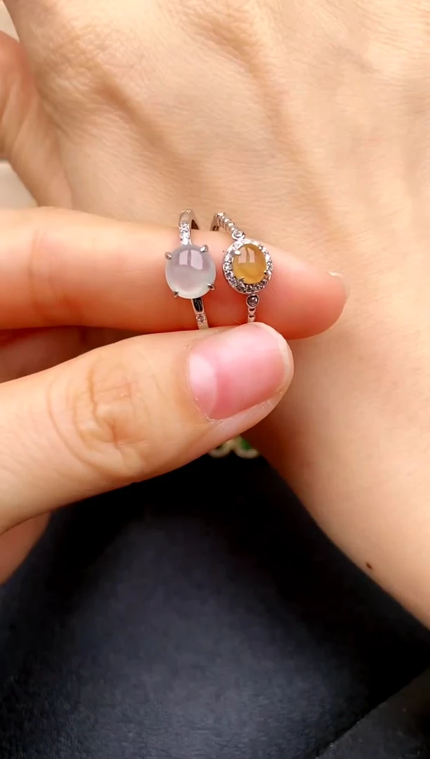 【闪购商品】翡翠戒指银S925镶嵌....