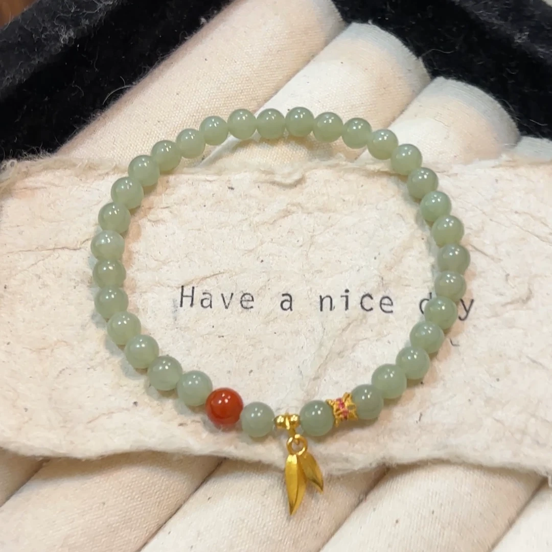 925银“只此青绿”和田玉手链SLCY793-烨