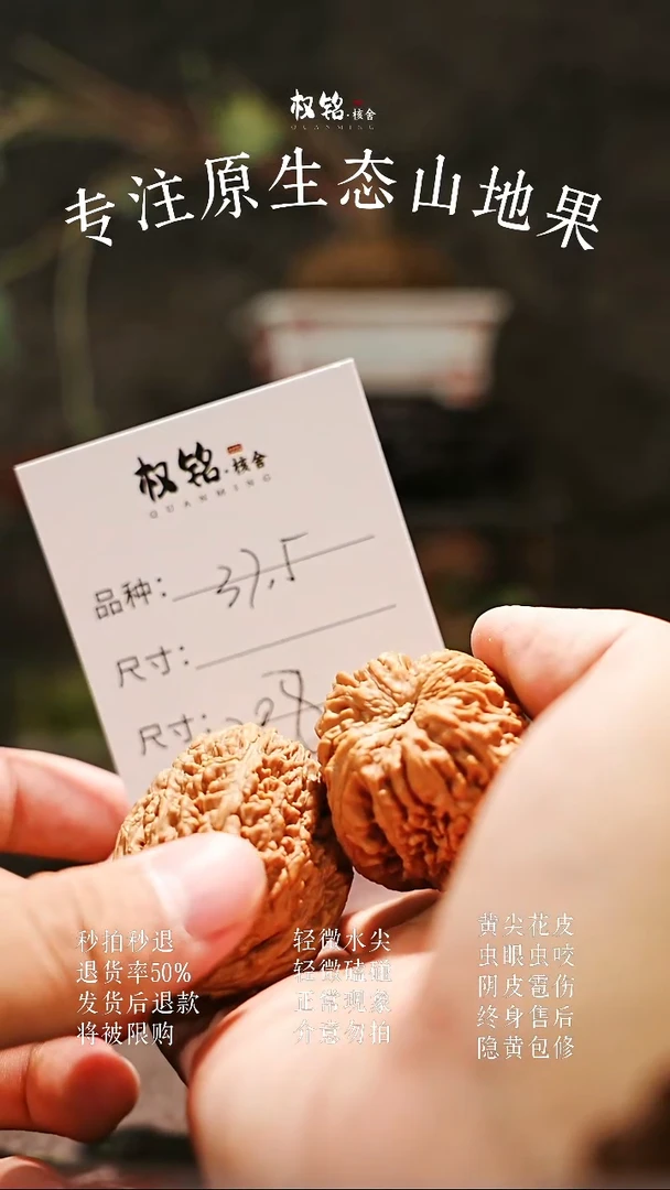 文玩核桃把件208大蒜头37.5