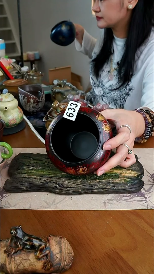 茶瓷物语红色633杯子