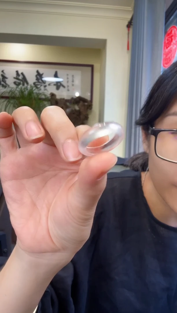 石英质玉未镶嵌戒指12号0295