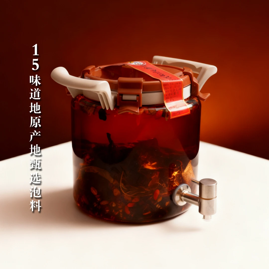 捴酒本草酝香15珍味泡酒原材（含10斤坛）加送10斤3年陈优级白酒