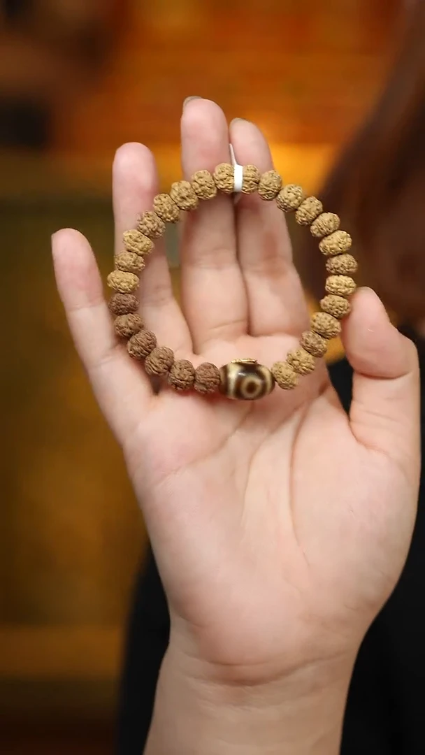 玛瑙/玉髓（覆膜）颈饰银S925镶嵌XM三眼手串