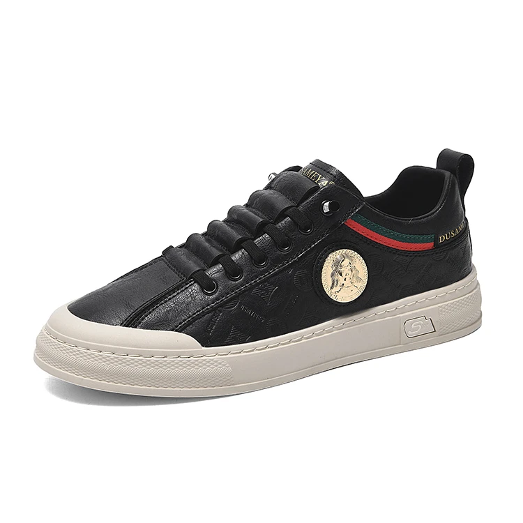 杜莎米亚春季奢品男鞋新款轻奢休闲板鞋