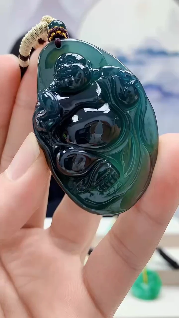 未镶嵌定制翡翠4898bb-毛货挂件59