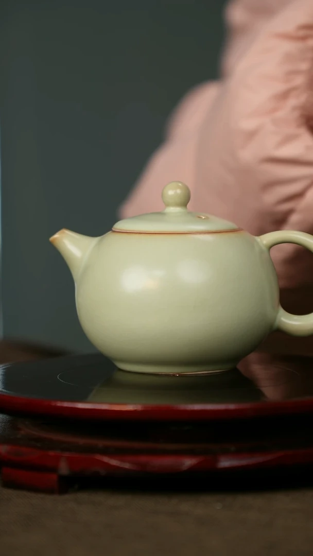 微微瑕 粉青 西施壶