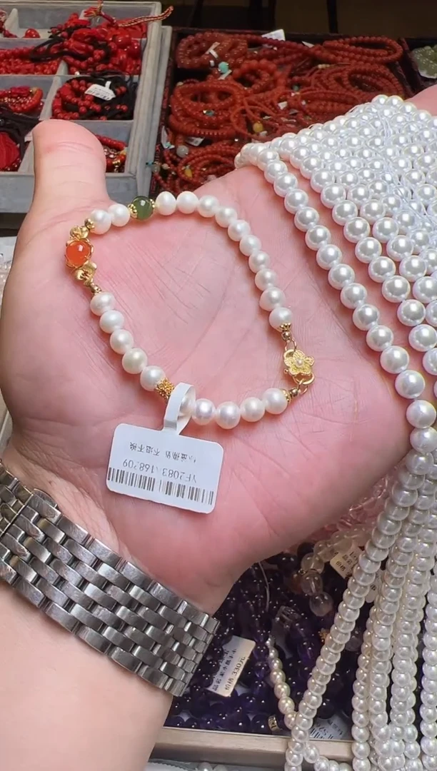 淡水珍珠手串未镶嵌淡水珍珠单圈手串