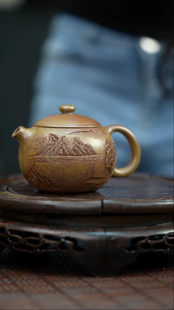 茶壶紫砂宜兴岁颐传砂原矿全手8