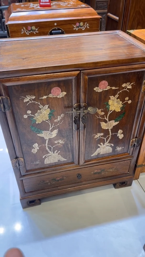 【闪购商品】木鸟踏花枝 收纳柜