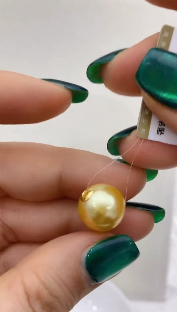 【闪购商品】海水珍珠吊坠18K金镶嵌98 13-14mm