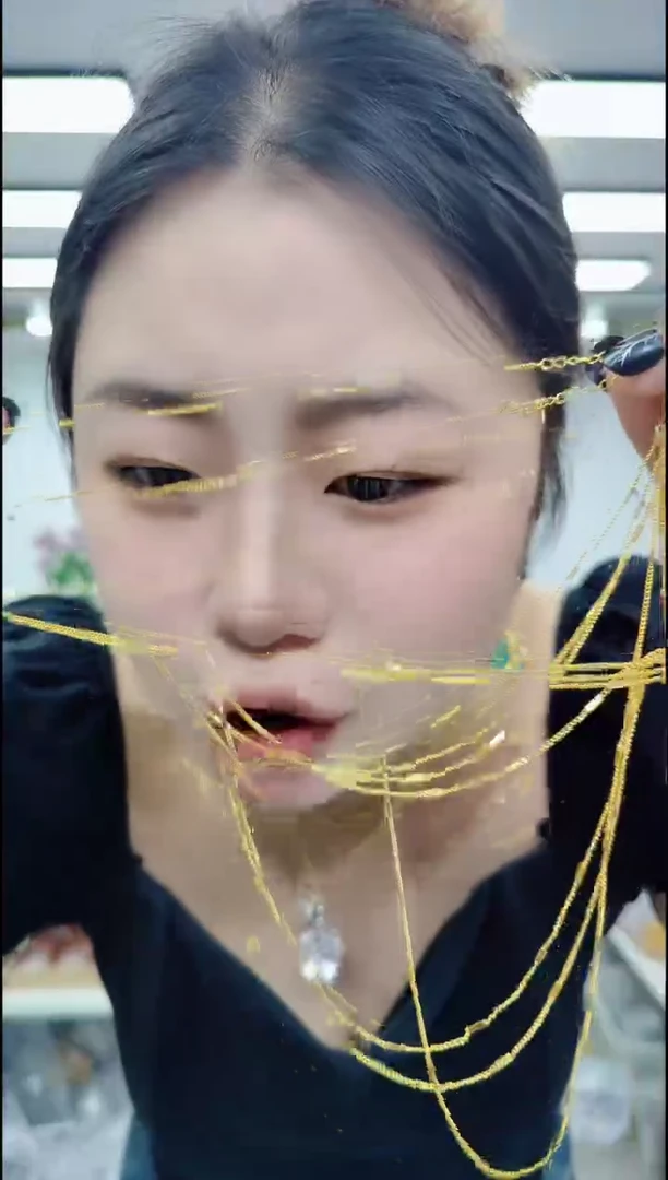 玛瑙/玉髓颈饰合金2601金色项链