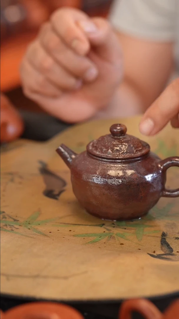 茶壶紫砂原矿手工制作