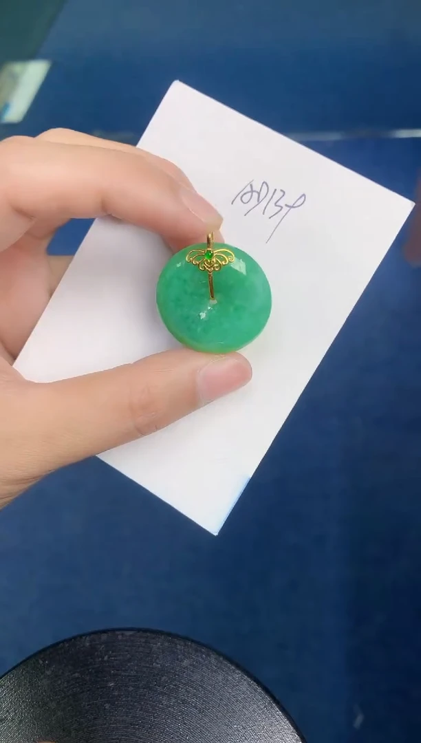 【闪购商品】翡翠颈饰18K金镶嵌000000000